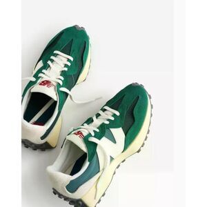 New Balance 327 Marsh Green Sneakers | Suede Nylon Retro Running Shoes